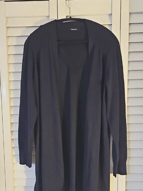 Verve Ami Navy Blue Open-Front Cardigan